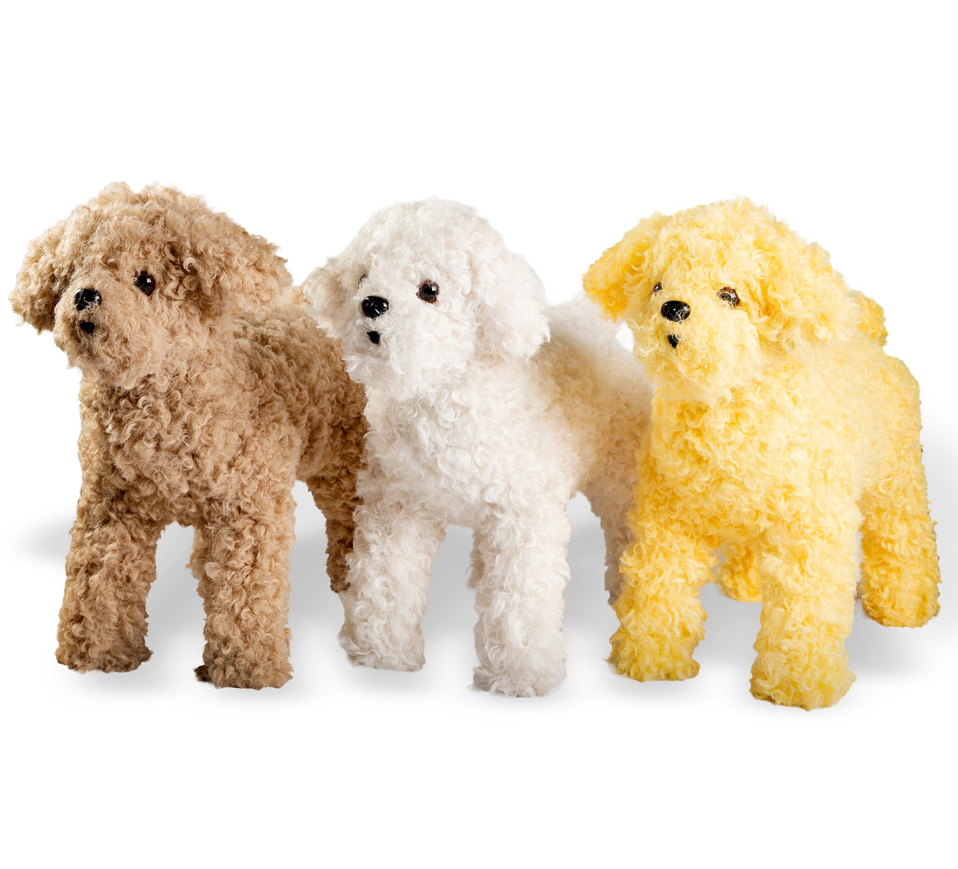 → Dog stress relief accessory in three colors – white, beige, yellow